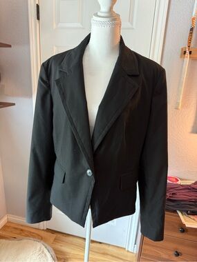 NY&Co Classic Black Women's Blazer Jacket - size 16